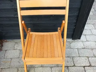 Retro klapstole i træ