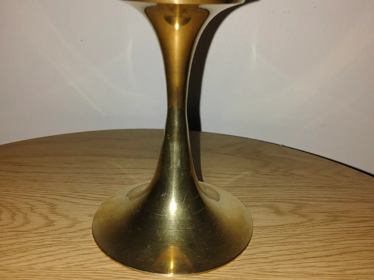 Billede 2 - Fin trompet messing lysestage