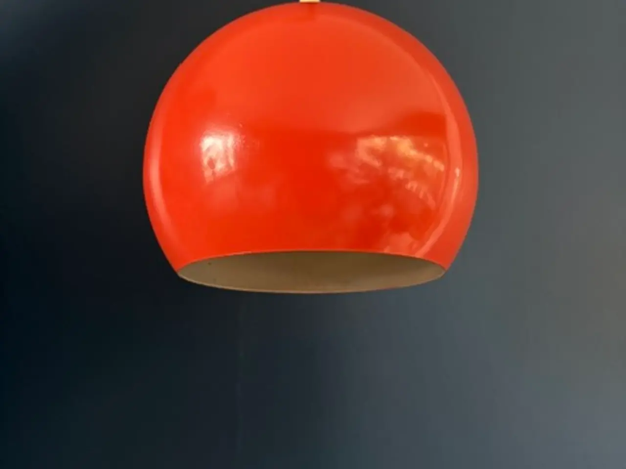 Billede 3 - Orange kugleformet pendel loftlampe, E.S. Horn A/S