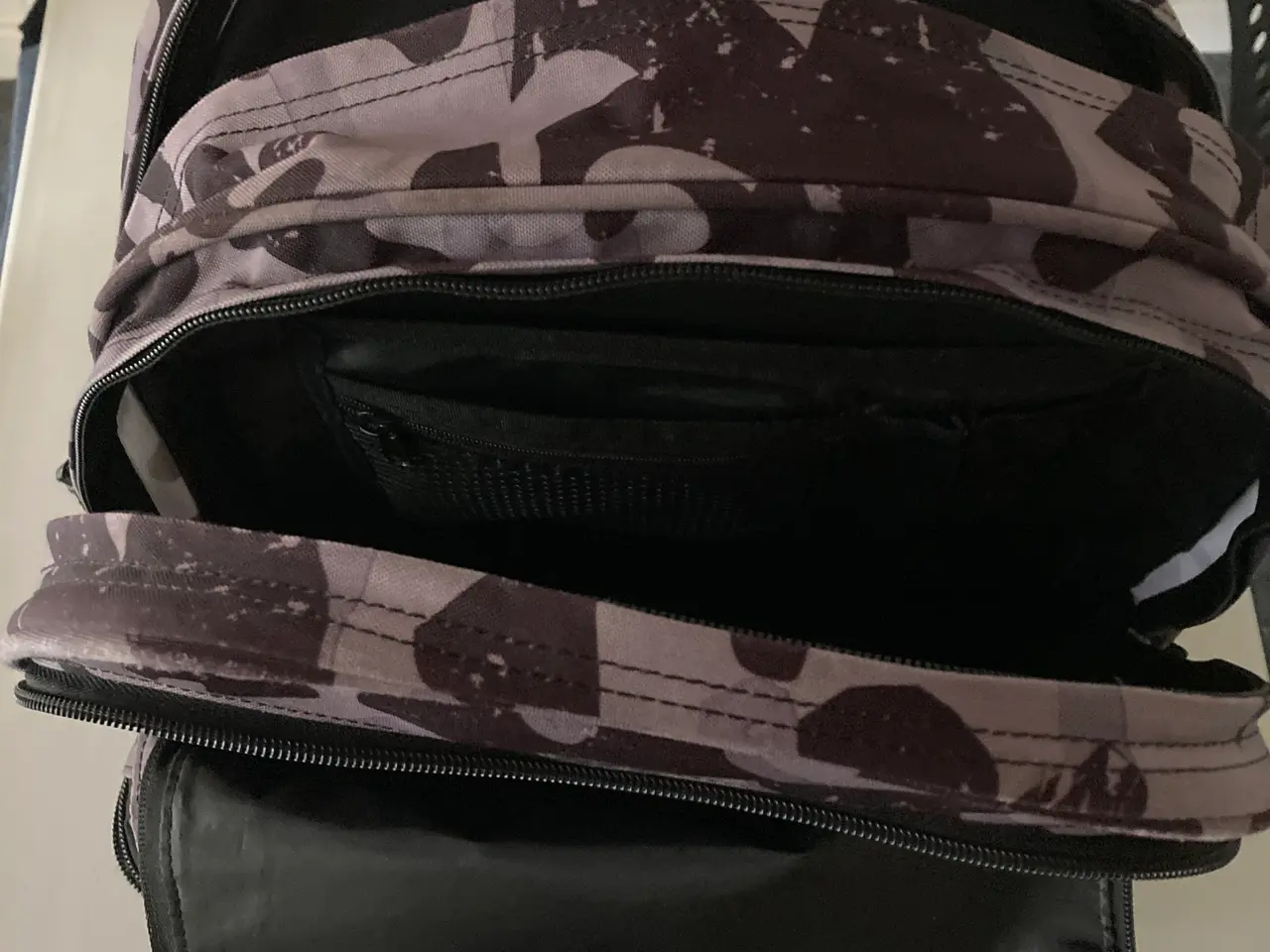 Billede 5 - Jeva Camouflage skoletaske i grå/sort