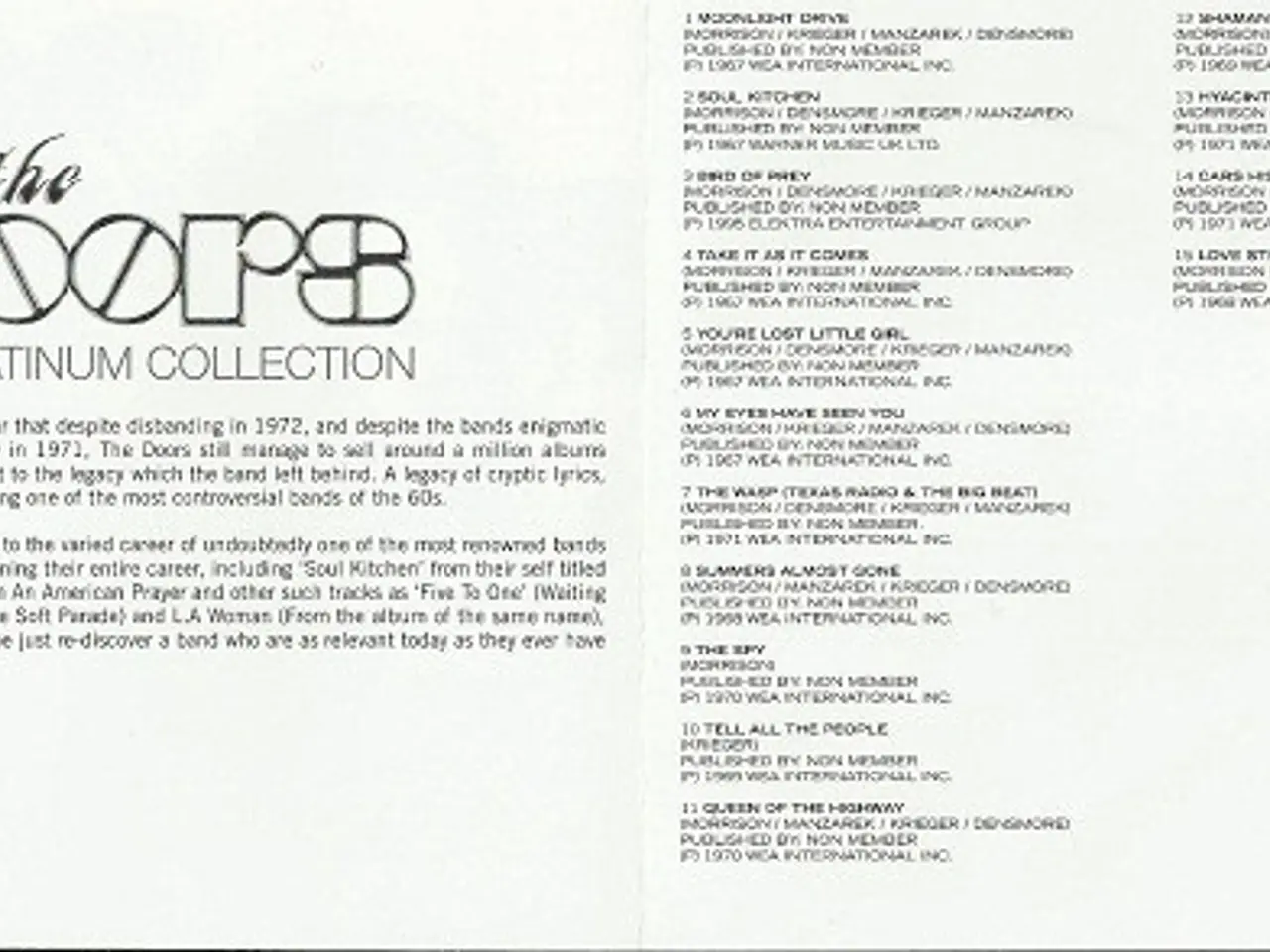 Billede 5 - The Doors – The Platinum Collection – CD