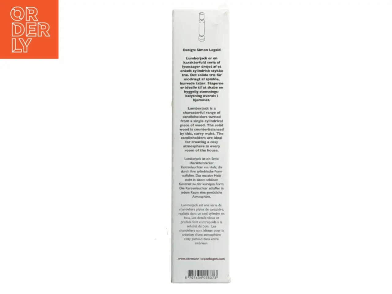 Billede 4 - Lumberjack lysestage fra Normann Copenhagen (str. 23 cm)
