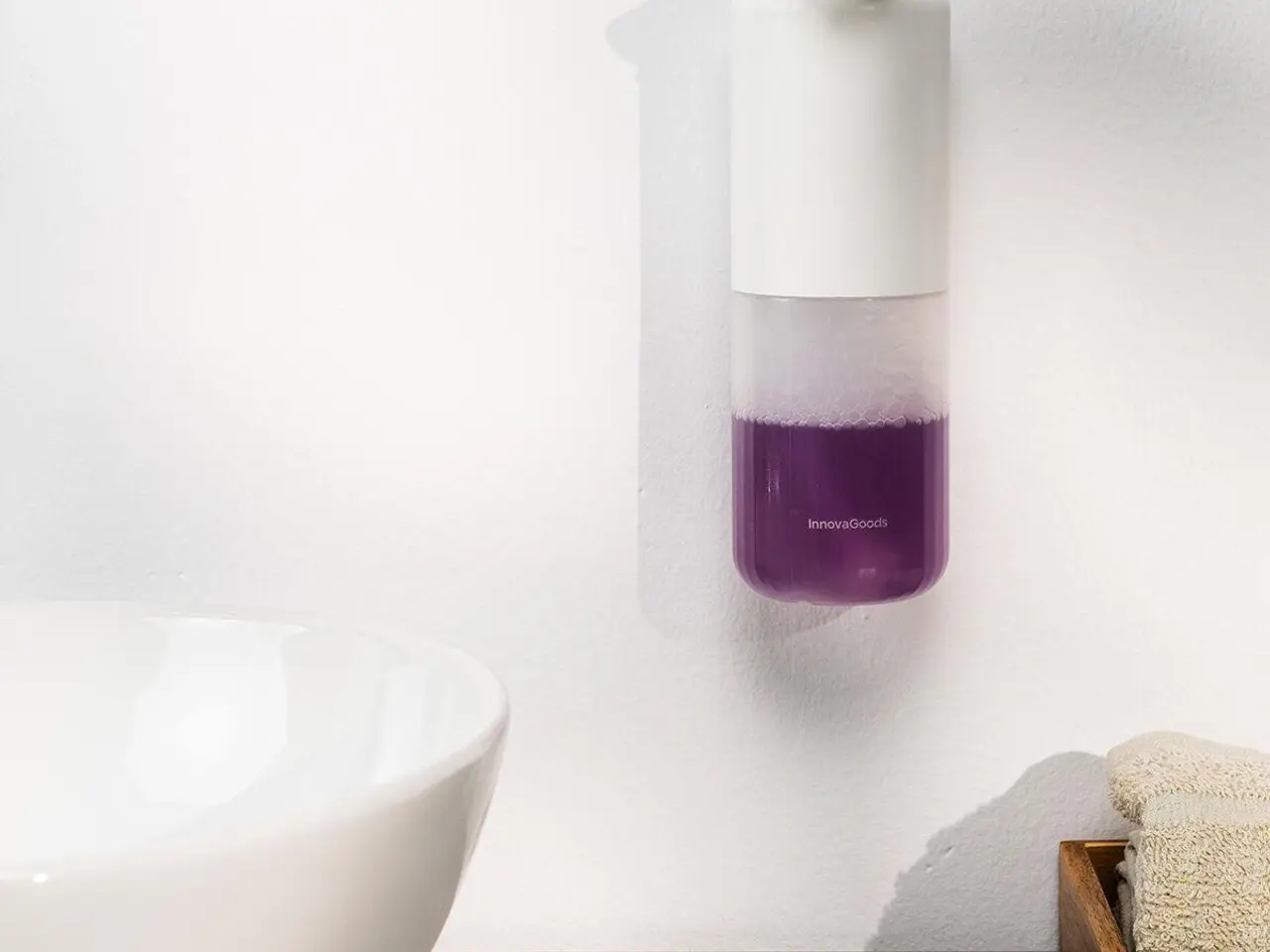 Billede 4 - Sæbedispenser med skum og sensor - Bitefom, genopladelig 350 ml