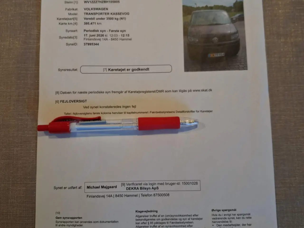 Billede 2 - VW Transporter 2.0 TDI 180 hk DSG AUT. Momsfri.