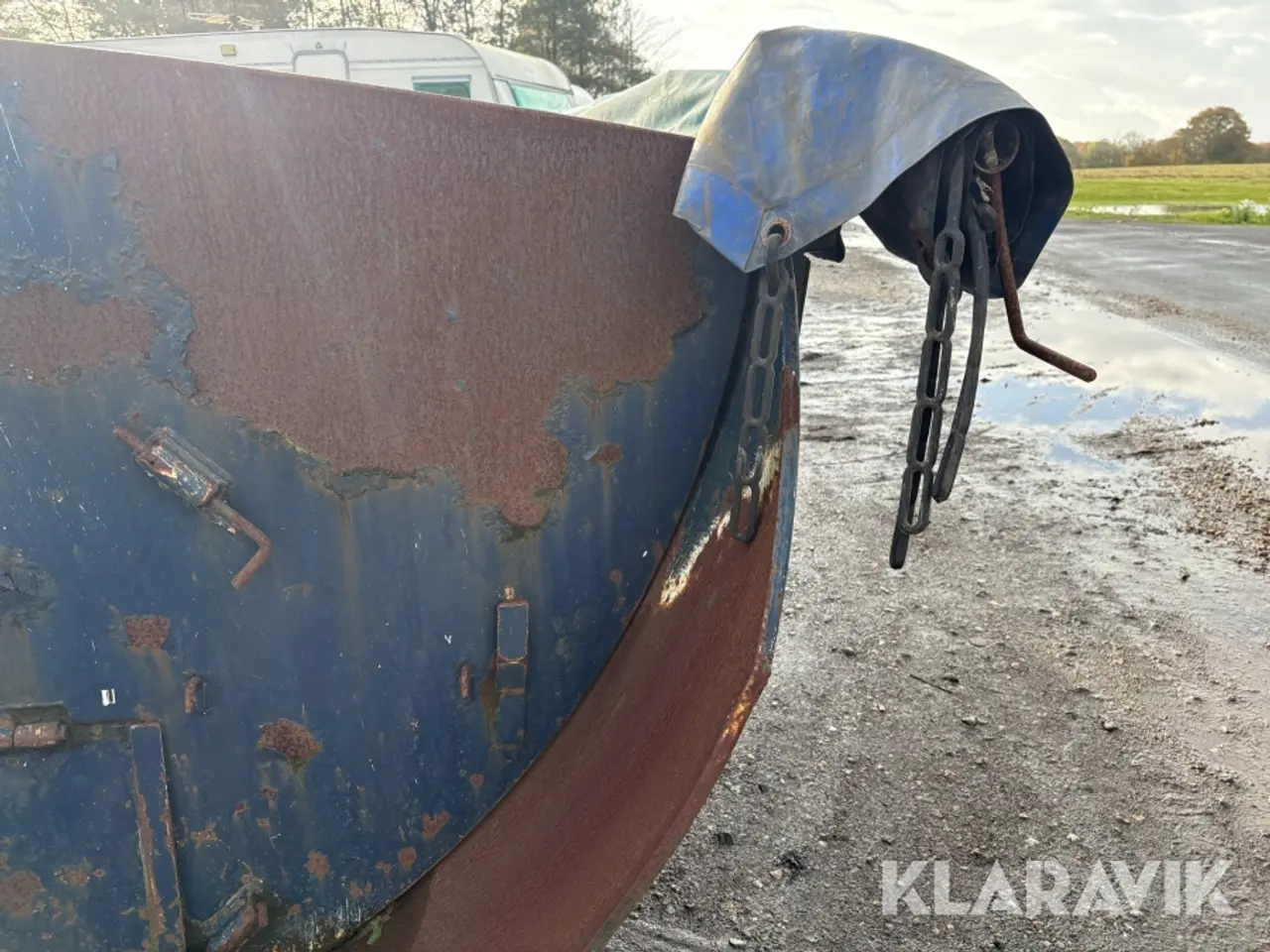Billede 10 - Asfalt container Jøni isoleret med rullepresenning