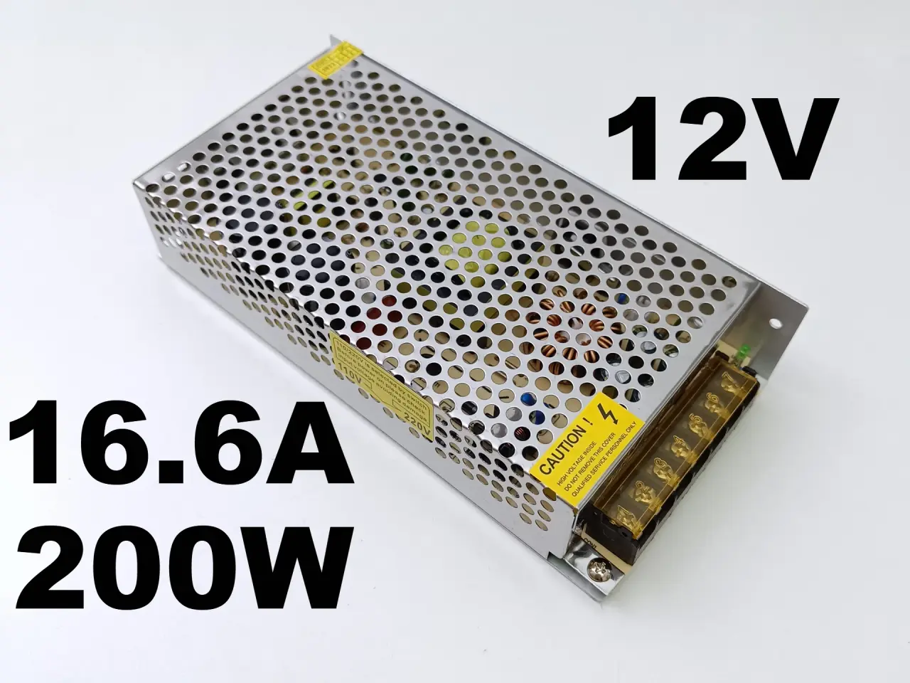 Billede 1 - NY! 12V 16.5A 200W Modulært Strømforsyning