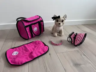 Hund, Bamse + taske, + tilbehør Chichi Love Simba