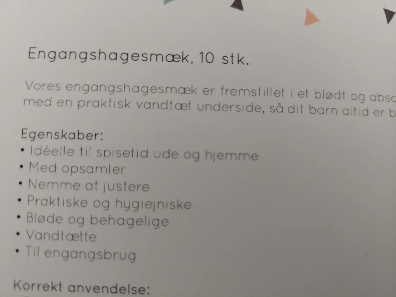 Billede 3 - Hagesmæk engangshagesmæk