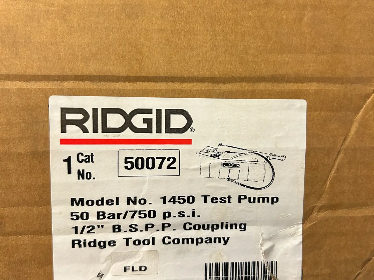 Billede 6 - Ridgid Trykprøvepumpe 1450 50bar