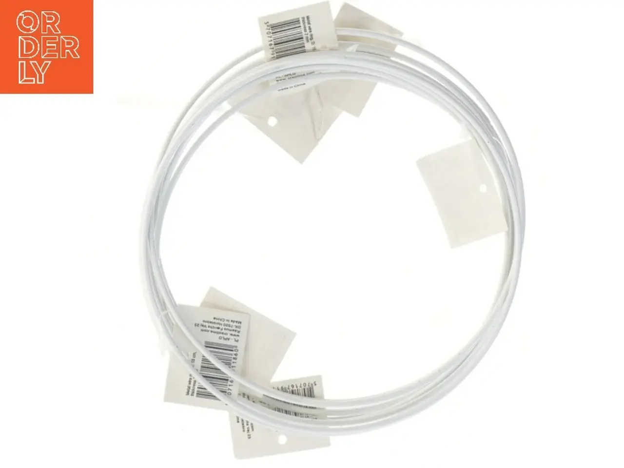 Billede 1 - 10 stk hvide metalringe (str. Ø 15 cm)