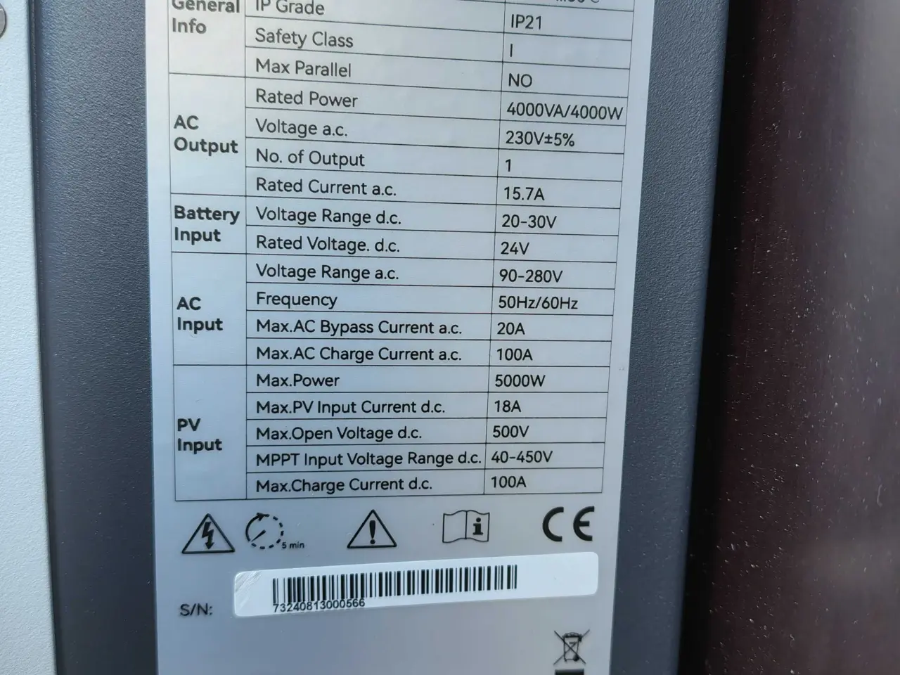 Billede 4 - 4kW off grid solcelleanlæg