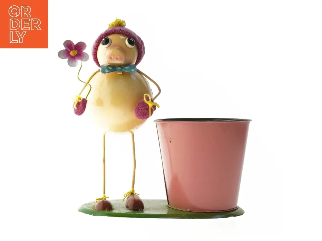 Billede 1 - Sjov figur med plantekurukke/sangskjulee