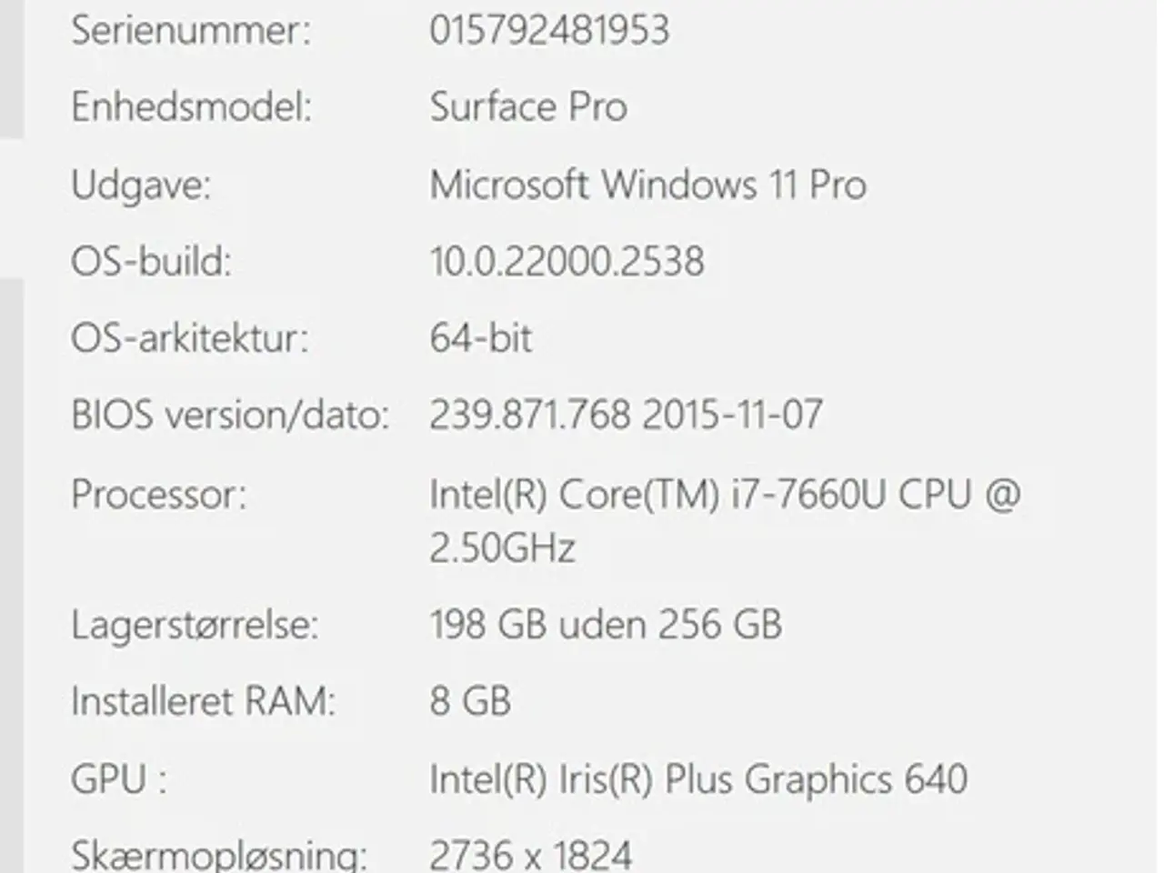 Billede 2 - Microsoft Surface laptop - i7 - 256GB