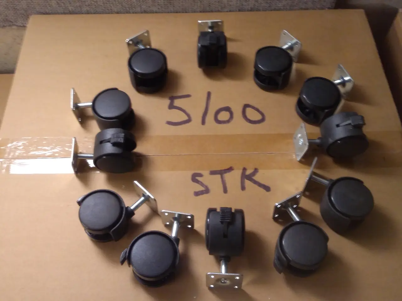 Billede 1 - 5000 STK HJUL - MØBELHJUL