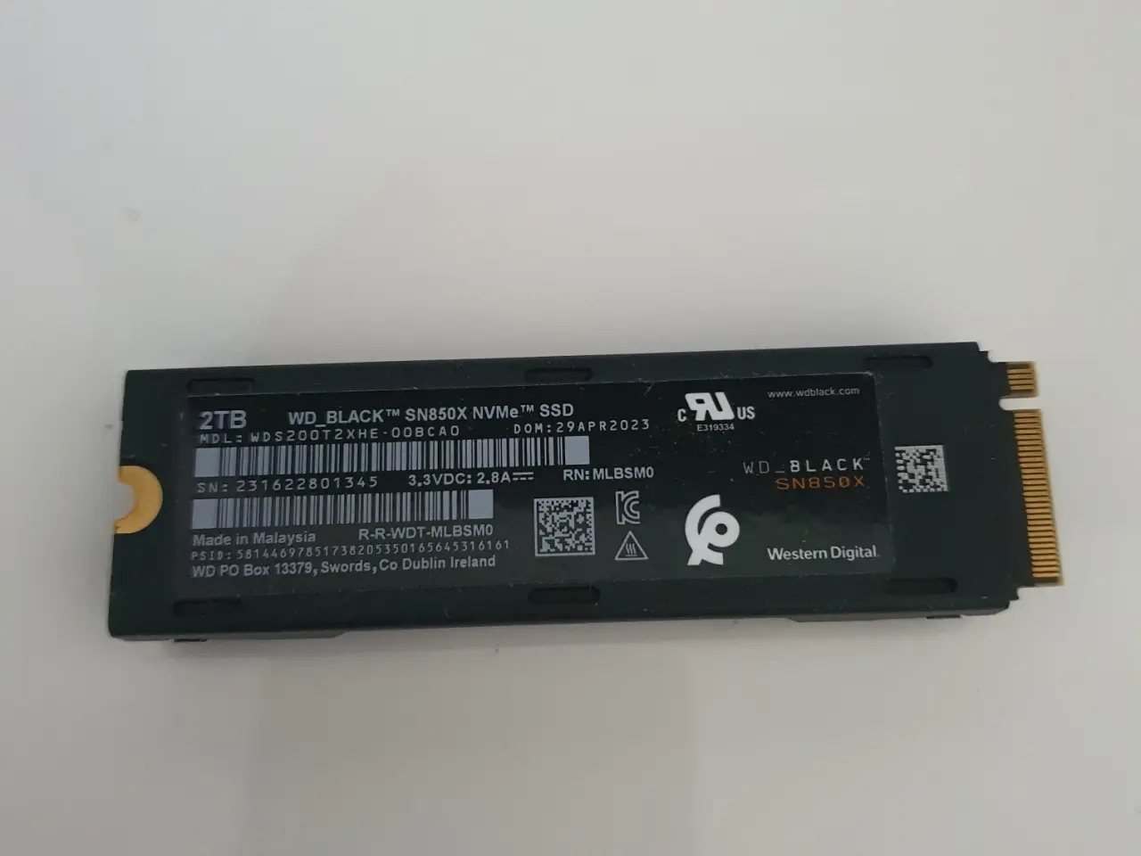 Billede 2 - Ps5 lagerplads WD_BLACK SN850X SSD med 2 TB