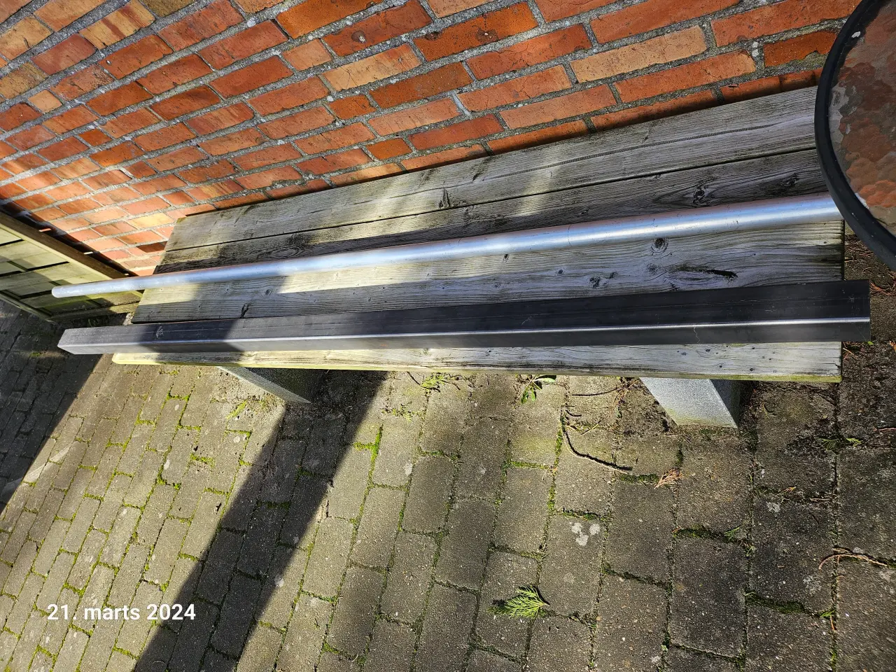 Billede 1 - Ø40mm 2.30 mtr Alu rør