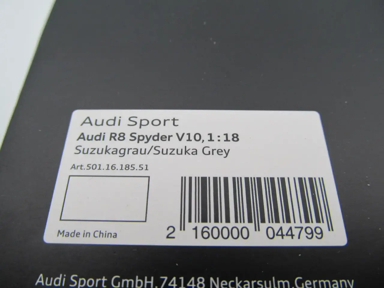 Billede 9 - AUDI Dealer Edition 2016 Audi R8 Spyder 1:18