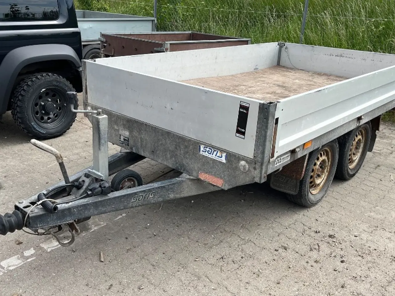 Billede 1 - Saris 2-akslet trailer med alu-sidefjæle.