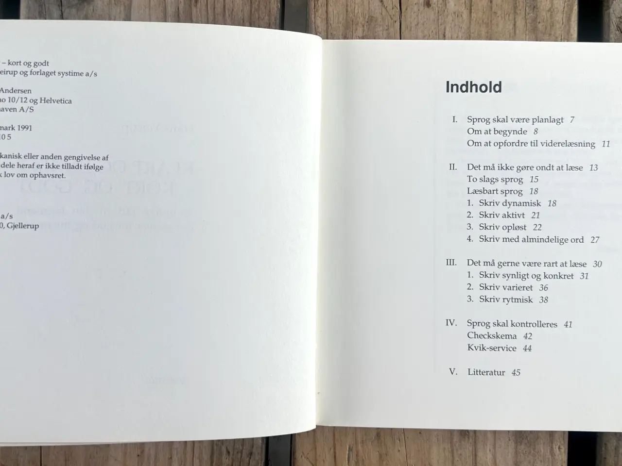 Billede 3 - Klart og enkelt – Kort og godt, Hans Vejrup