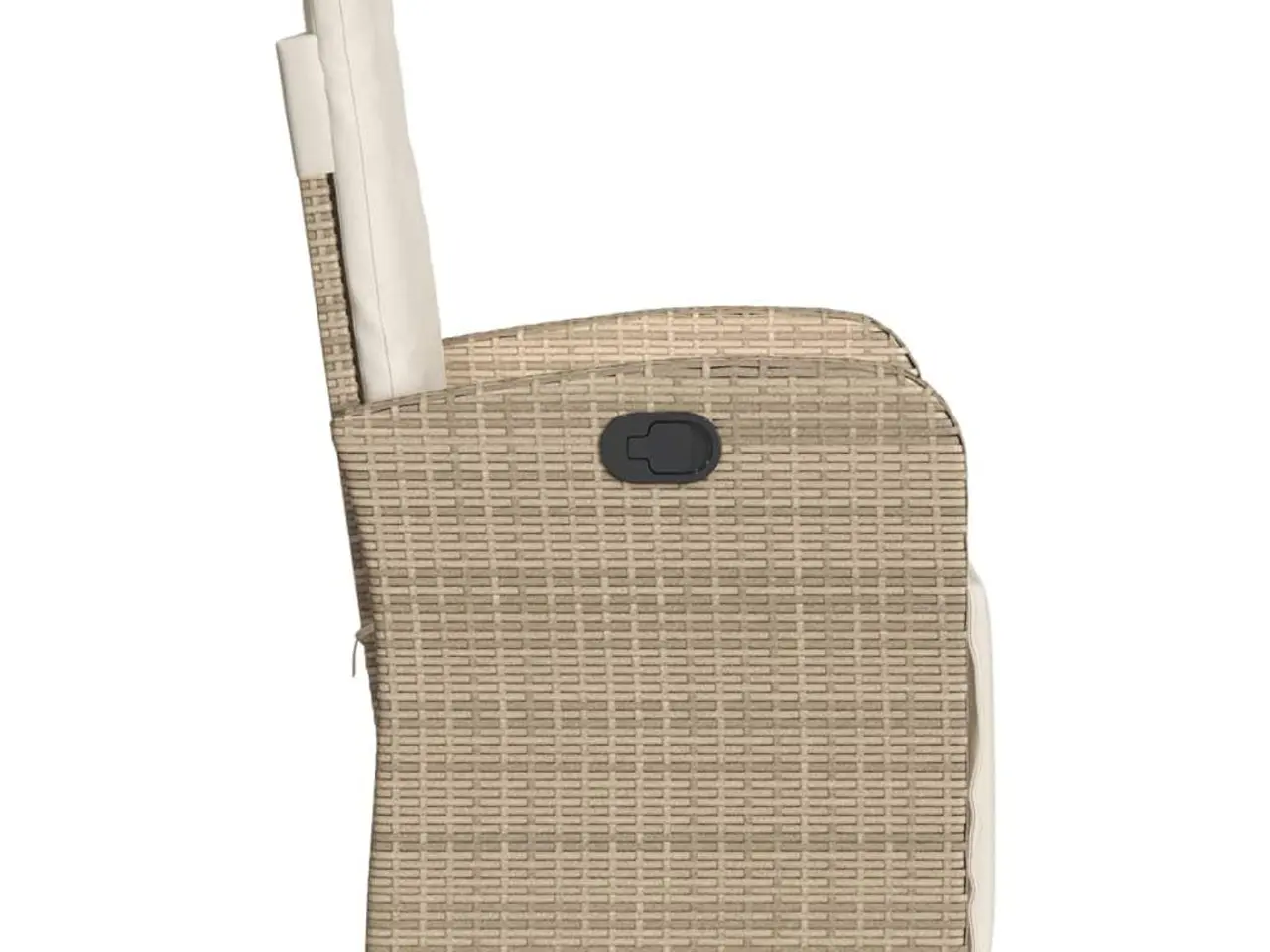 Billede 6 - Havestole 2 stk. med lænefunktion og fodstøtte polyrattan beige