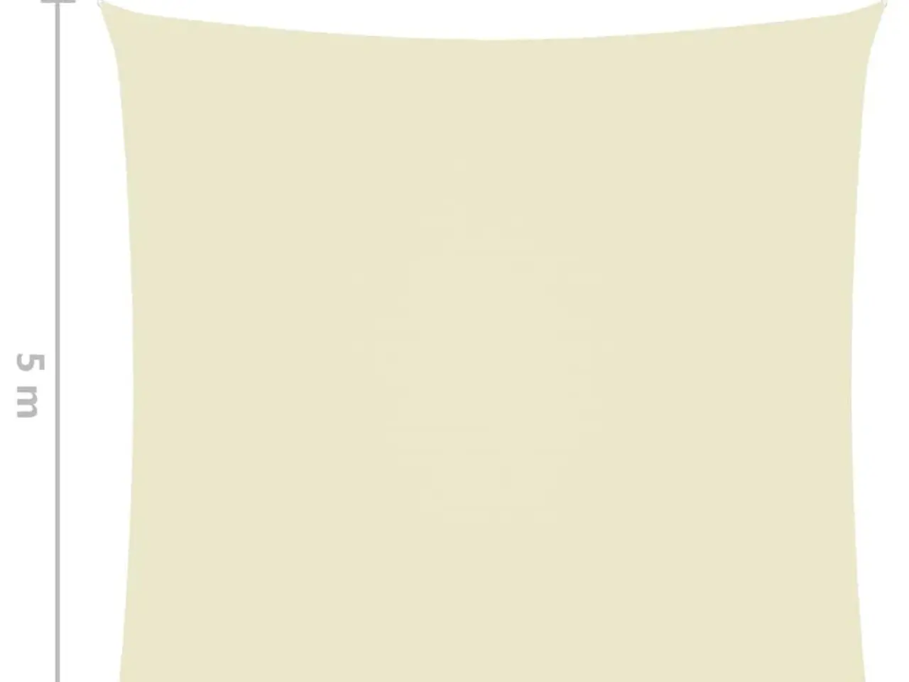 Billede 6 - Solsejl 5 x 5 m firkantet - cremefarvet
