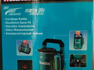 Makita ledningsfri elkedel.