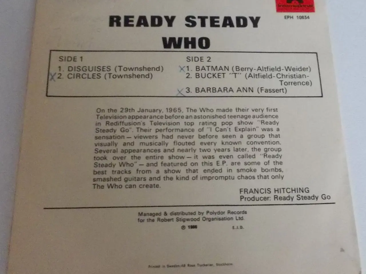 Billede 2 - The Who EP 2 + 3 numre