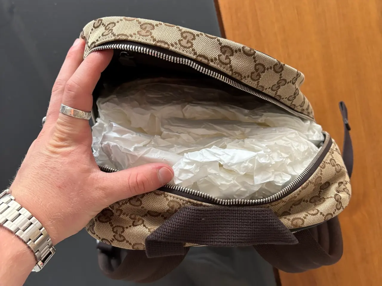 Billede 5 - Gucci rygsæk i GG canvas – fremstår ubrugt
