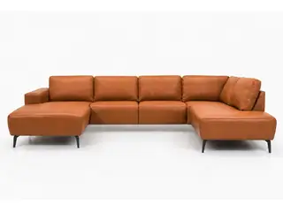 Hjort Knudsen Copenhagen Læder U-sofa - Venstrevendt