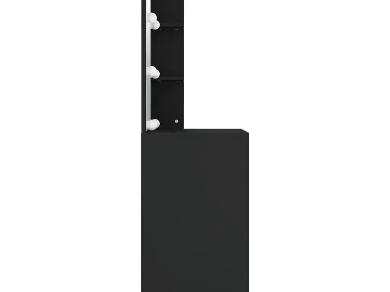Billede 6 - Makeupbord med LED-lys 60×40×140 cm - sort