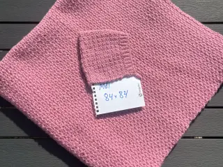 Hæklet Babytæppe farven gammel rosa