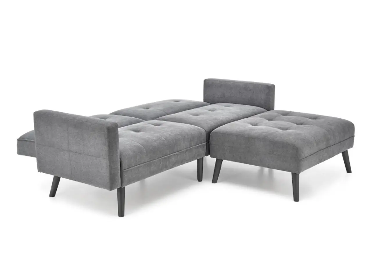 Billede 11 - CORNELIUS sammenklappelig sofa med ottoman, - Grå