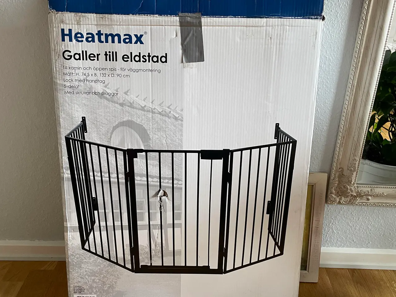 Billede 1 - Brændeovns gitter / børnesikring