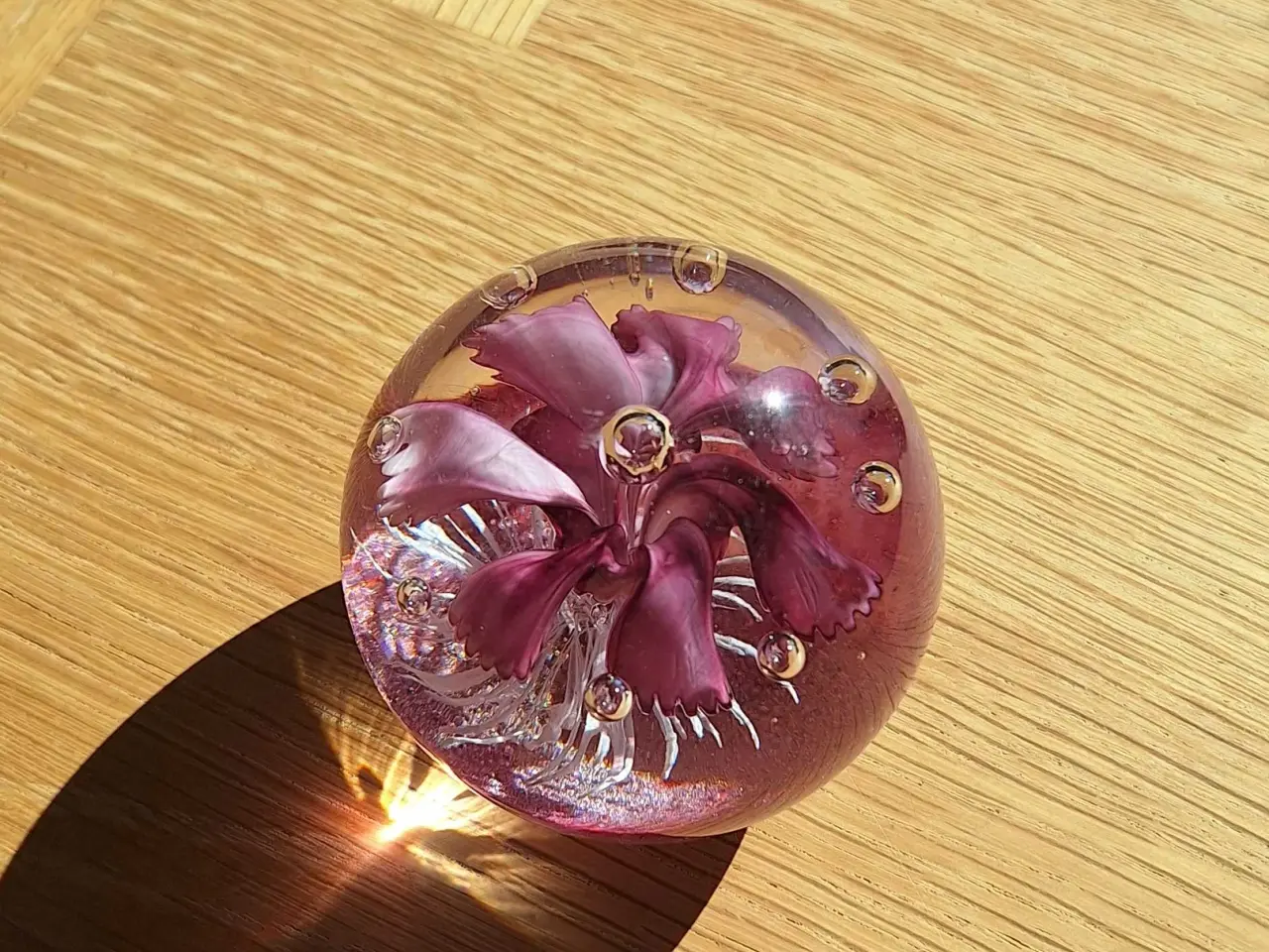 Billede 2 - Brevpresse i glas 