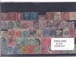 England - 54 Stk. - Stemplet