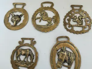 Messing ornamenter til ride sele