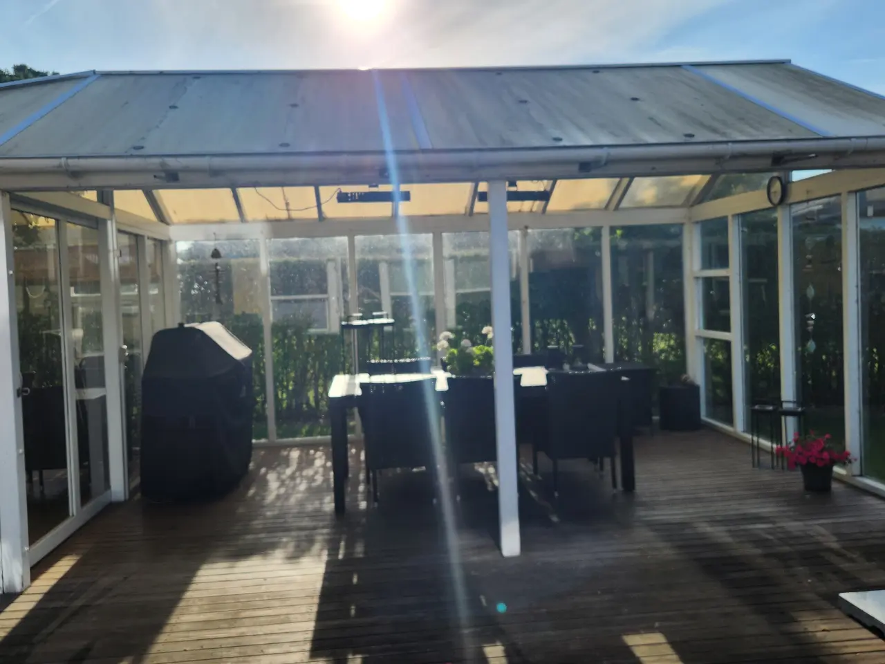 Billede 3 - Overdækket terrasse med orangeri