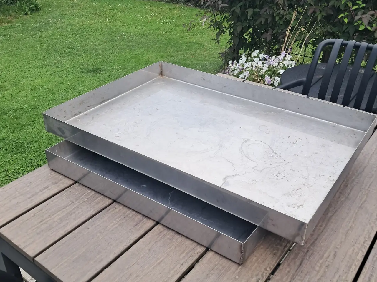 Billede 2 - Kraftige rustfrie stålbakker perfekt til spejlbass