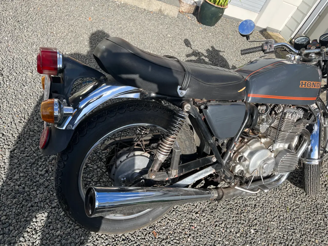 Billede 1 - Morfar honda 400 f  kører perfekt
