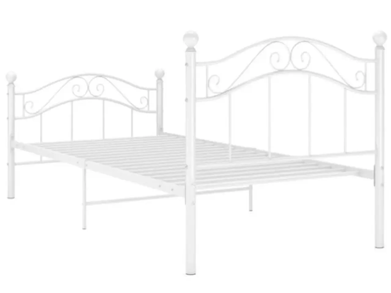 Billede 6 - (Fabriksny) Sengestel 90x200 cm metal hvid