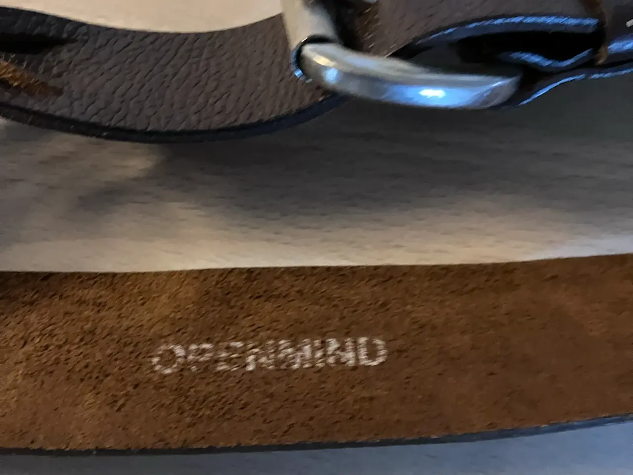 Billede 3 - Klassisk brunt læderbælte fra Openmind