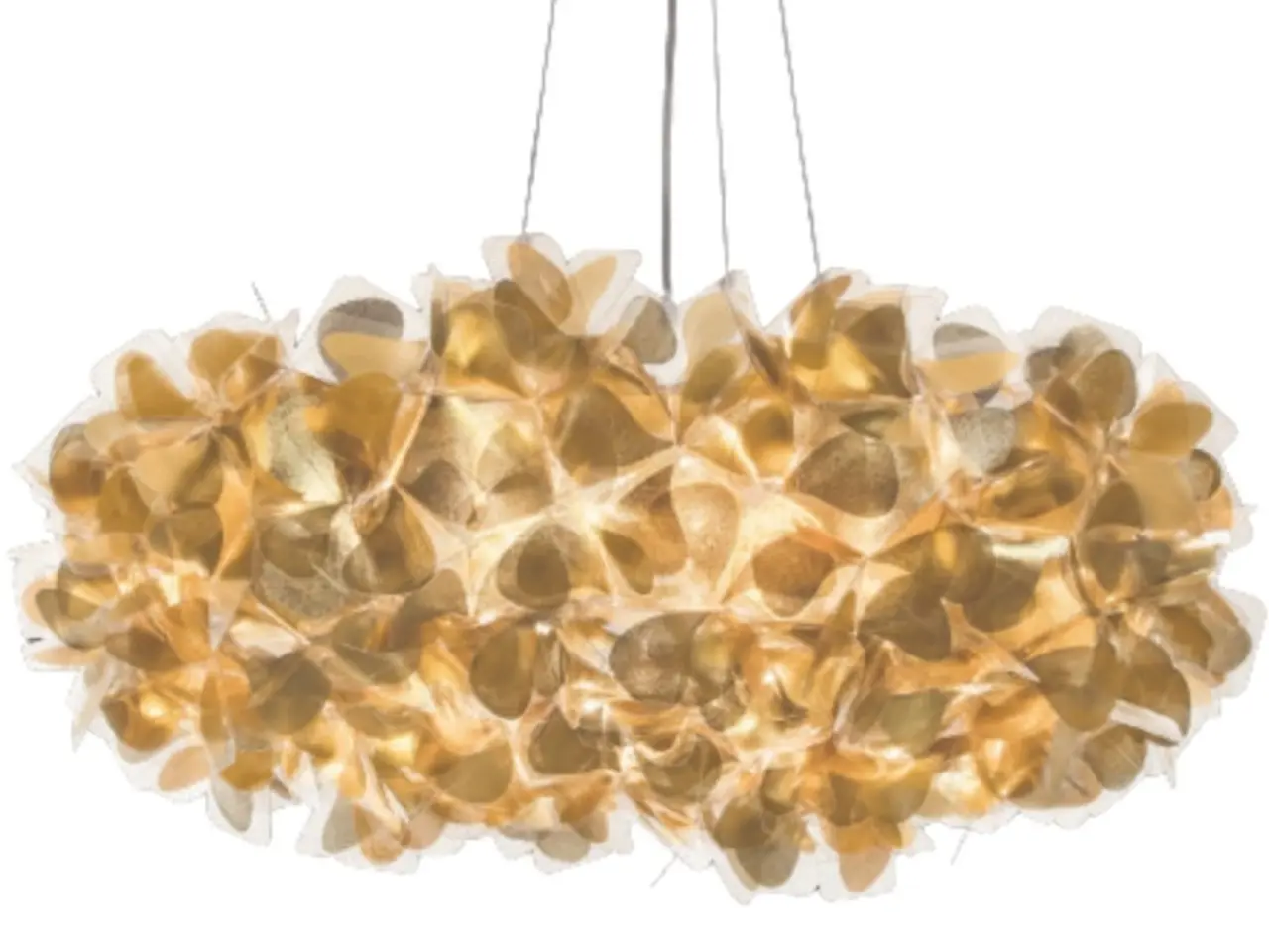 Billede 1 - Slamp lampe – guld – næsten ny
