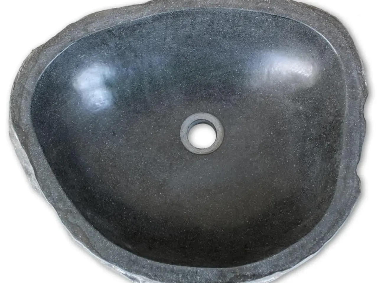 Billede 3 - Håndvask (45-53)x(34-41) cm oval flodsten