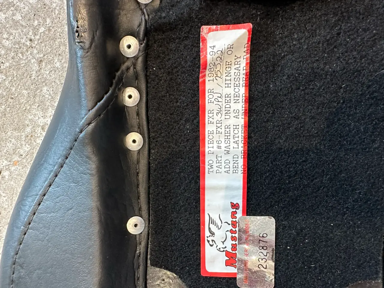 Billede 7 - Mustang sæde til Harley Davidson