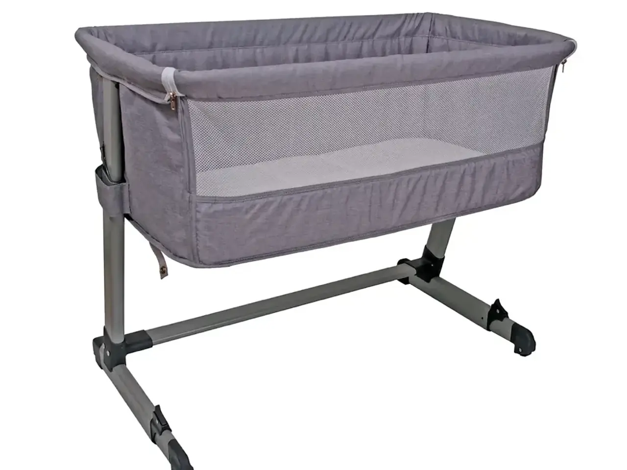 Billede 1 - Grå bedside crib / babyseng