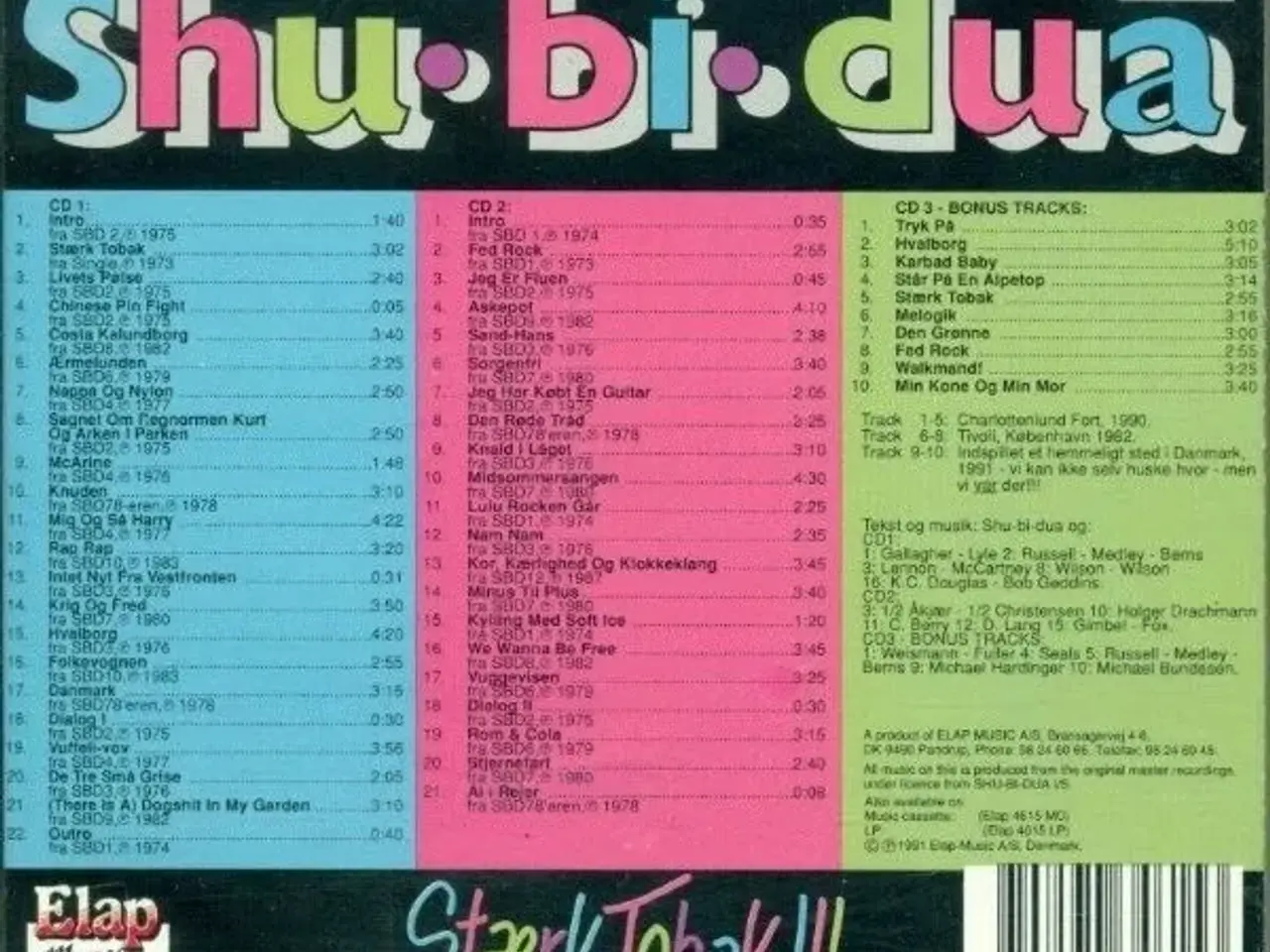 Billede 2 - SHU BI DUA 3 CD SÆT ; Stærk Tobak