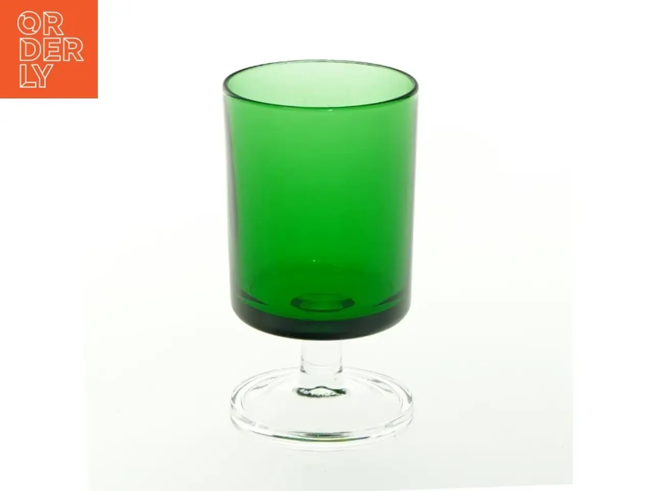 Billede 1 - Grønt glas (str. H. 10 cm ø. 6 cm)