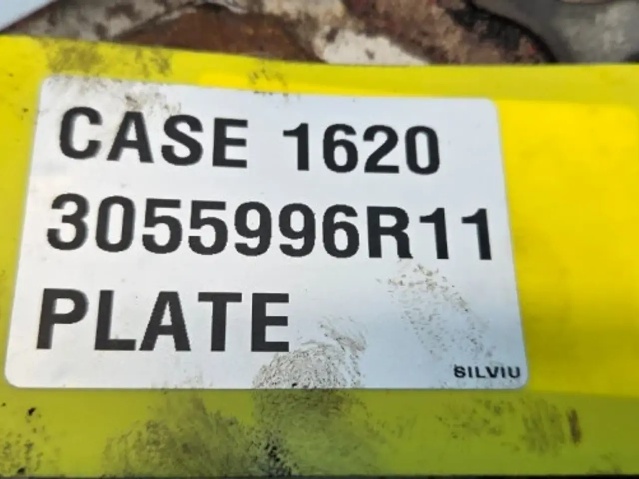 Billede 10 - Case 1620 Motorplade  3055996R11