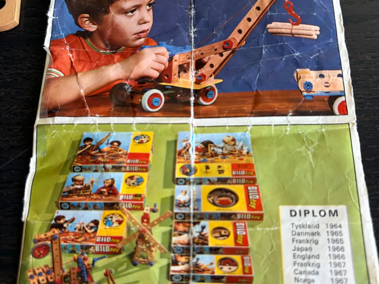 Billede 2 - BILO Toy byggesæt i træ med original vejledning