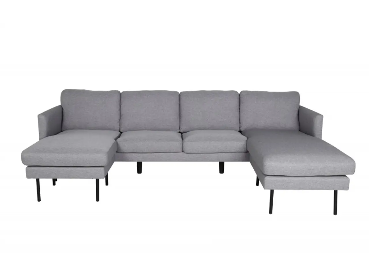 Billede 1 - Zoom U-Sofa -Grå Stof
